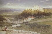 Albert Goodwin,RWS Certosa,near Florence (mk46) oil painting on canvas